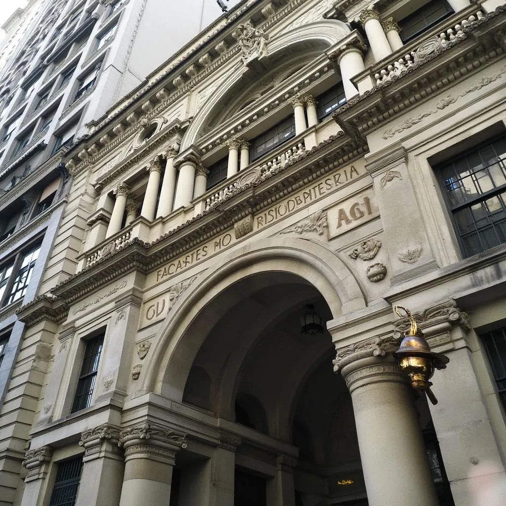 Edificio histórico financiero en Buenos Aires